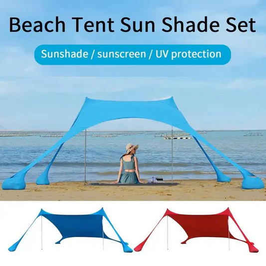 Grote strand schaduw - Tent draagbaar - Familie zonbescherming upf50+